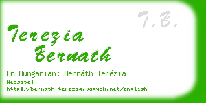 terezia bernath business card